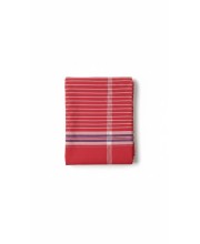 Cotton Gamcha Traditional for Everyone – Traditional Red Striped Towel | Soft, Absorbent & Quick Dry Bath Towel Checkered Design