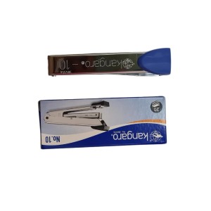 Kangaro No. 10 Round Edge Stapler with 1 Box Staples | Standard Stapler with Quick Loading Mechanism | Sturdy & Durable for Long Time Use | Color May Vary Kangaro No. 10 Round Edge Stapler with 1 Box Staples | Standard Stapler with Quick Loading Mechanism | Sturdy & Durable for Long Time Use | Color May Vary