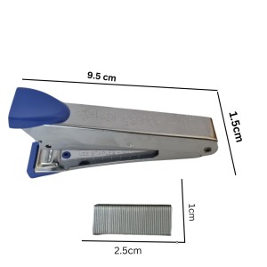 Kangaro No. 10 Round Edge Stapler with 1 Box Staples | Standard Stapler with Quick Loading Mechanism | Sturdy & Durable for Long Time Use | Color May Vary Kangaro No. 10 Round Edge Stapler with 1 Box Staples | Standard Stapler with Quick Loading Mechanism | Sturdy & Durable for Long Time Use | Color May Vary