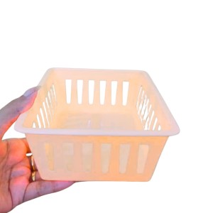 Basic Square Mini Bin Storage Trays, Small Organizing Bins, Plastic Storage Containers, Stackable Storage Bins, Home Office Organization, Multi-Purpose Storage Trays 3PK