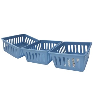 Basic Square Mini Bin Storage Trays, Small Organizing Bins, Plastic Storage Containers, Stackable Storage Bins, Home Office Organization, Multi-Purpose Storage Trays 3PK (Blue) Basic Square Mini Bin Storage Trays, Small Organizing Bins, Plastic Storage Containers, Stackable Storage Bins, Home Office Organization, Multi-Purpose Storage Trays 3PK (Blue)