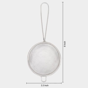 Steel Tea Strainer 8 in Length, 3.3 in Dia. (Pack of 1) Steel Tea Strainer 8 in Length, 3.3 in Dia. (Pack of 1)