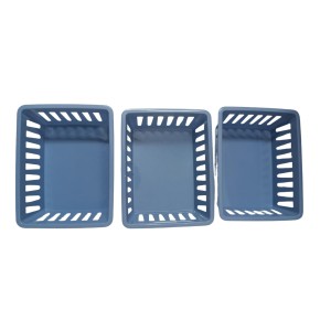 Basic Square Mini Bin Storage Trays, Small Organizing Bins, Plastic Storage Containers, Stackable Storage Bins, Home Office Organization, Multi-Purpose Storage Trays 3PK (Blue) Basic Square Mini Bin Storage Trays, Small Organizing Bins, Plastic Storage Containers, Stackable Storage Bins, Home Office Organization, Multi-Purpose Storage Trays 3PK (Blue)