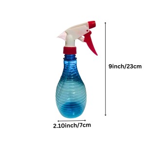 2-Pack Spray Bottles – 500ml Refillable Plastic Mist Sprayers with Adjustable Nozzle – Durable Trigger Bottles for Cleaning, Plants, Hair, Gardening & More (Red & Yellow)
