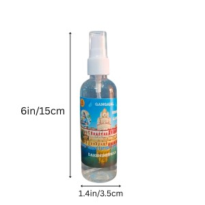 Gangajal Spray Bottle from Dakshineswar Temple | Pure Holy Ganga Jal for Pooja & Religious Rituals | Sanctified Gangajal for Home, Temple & Auspicious Ceremonies | Easy Use Spray Bottle (100ml)