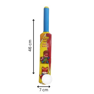 Kids Super Bat Master Blaster Cricket Set – 46cm Plastic Bat with Ball Kids Super Bat Master Blaster Cricket Set – 46cm Plastic Bat with Ball