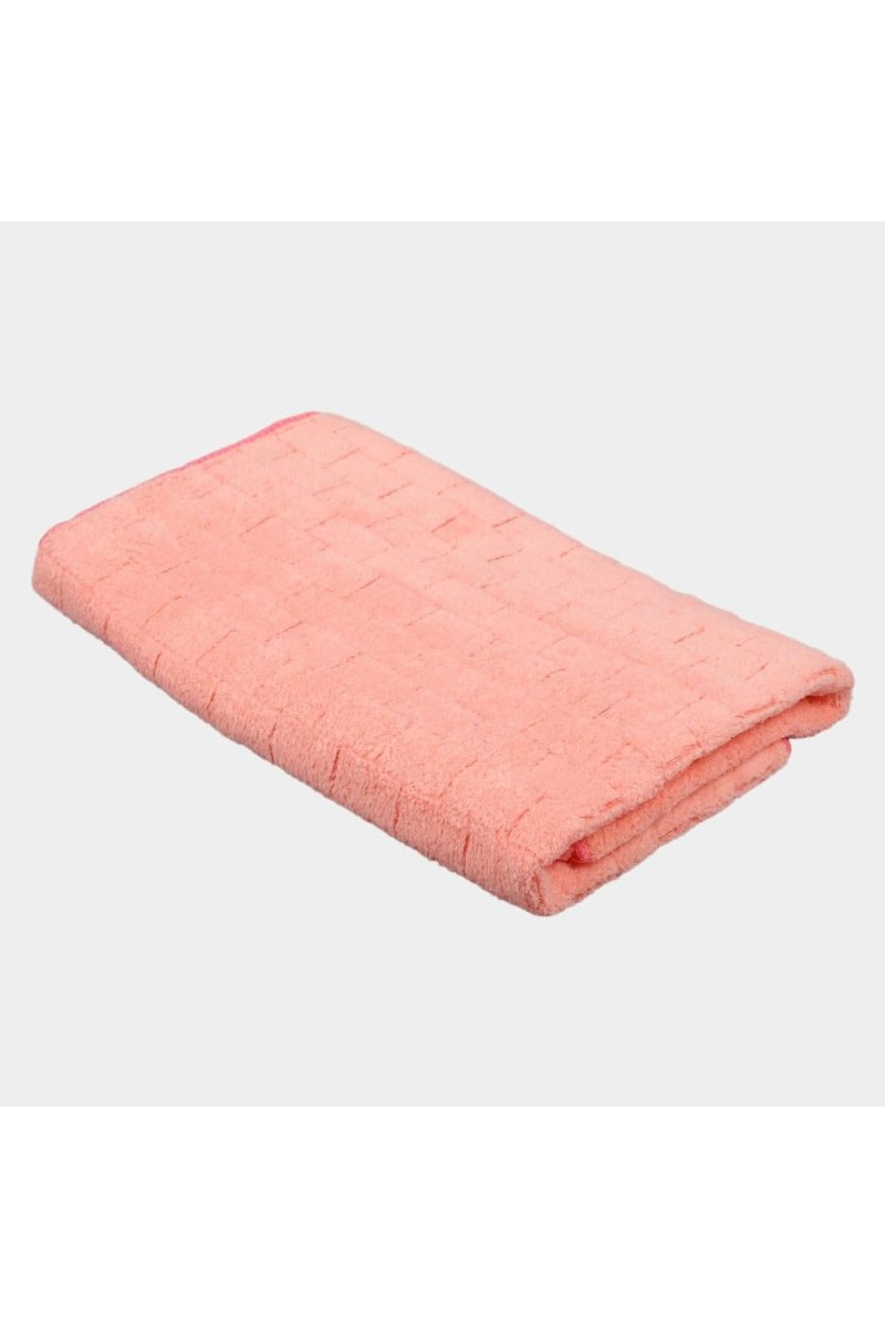 200 GSM Pink Microfiber Bath Towel - (M3093)
