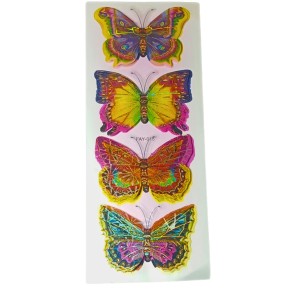 Decorative 8D Butterfly Wall Stickers – 24 PCS Realistic 3D Butterfly Decals for Bedroom, Living Room, Nursery, Home Decor – Removable, Waterproof, Easy to Apply (Multicolor) (1)