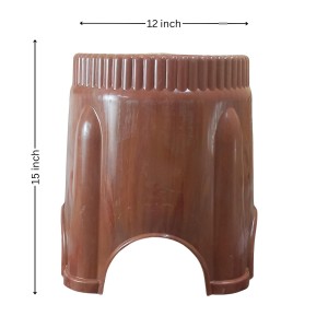 HiTechMart Durable Plastic Multipurpose Stool | Lightweight & Sturdy Sitting Stool for Home, Kitchen & Bathroom | Classic Brown Design with Strong Build HiTechMart Durable Plastic Multipurpose Stool | Lightweight & Sturdy Sitting Stool for Home, Kitchen & Bathroom | Classic Brown Design with Strong Build