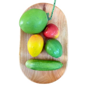 Rectangular Oval Wood Tray - Wooden Trays Tea Serving Tray 14.5X 8.5 Inch Kitchen Table Plate Snack Fruit Decorative Trays for Restaurant Hotel Coffee Shop Home Rectangular Oval Wood Tray - Wooden Trays Tea Serving Tray 14.5X 8.5 Inch Kitchen Table Plate Snack Fruit Decorative Trays for Restaurant Hotel Coffee Shop Home