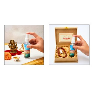 Bishuddha Gangajal Spray Bottle | 100% Pure Ganga Jal for Pooja & Religious Rituals | Holy Water for Mandir & Festivals | Easy Spray Bottle (50ml)