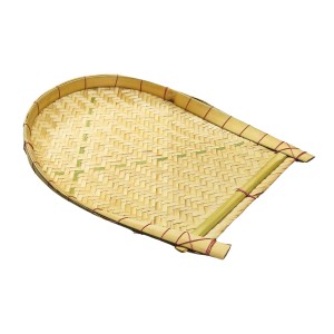 HiTechMart Bengal Handicrafts Bamboo Kulo Tray – Handmade Bamboo Soop/Basket for Puja, Storage & Decor বাঁশের কুলো। (18 x 14 inch)