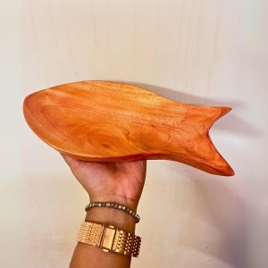 Handcrafted Fish Shape Serving Tray | Wooden Tray for Tea Table 9.5 inch/ 5.5 inch | Wooden Serving Tray | Decorative Trays for Home Decor, Unique Shape, Durable, Collectable Handcrafted Fish Shape Serving Tray | Wooden Tray for Tea Table 9.5 inch/ 5.5 inch | Wooden Serving Tray | Decorative Trays for Home Decor, Unique Shape, Durable, Collectable