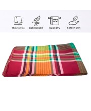 Cotton Traditional Gamcha Towel for Everyone 100% | Soft & Absorbent Multi-Color Checkered Bath Towel | Lightweight Quick Dry Cotton Gamcha Cotton Traditional Gamcha Towel for Everyone 100% | Soft & Absorbent Multi-Color Checkered Bath Towel | Lightweight Quick Dry Cotton Gamcha