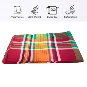 Cotton Traditional Gamcha Towel for Everyone 100% | Soft & Absorbent Multi-Color Checkered Bath Towel | Lightweight Quick Dry Cotton Gamcha Cotton Traditional Gamcha Towel for Everyone 100% | Soft & Absorbent Multi-Color Checkered Bath Towel | Lightweight Quick Dry Cotton Gamcha