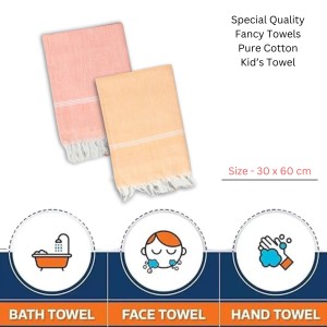 Hitech Sales Soft Cotton Baby Towel Lightweight & Absorbent - 30 x 60 cm (Pack of 2) Hitech Sales Soft Cotton Baby Towel Lightweight & Absorbent - 30 x 60 cm (Pack of 2)