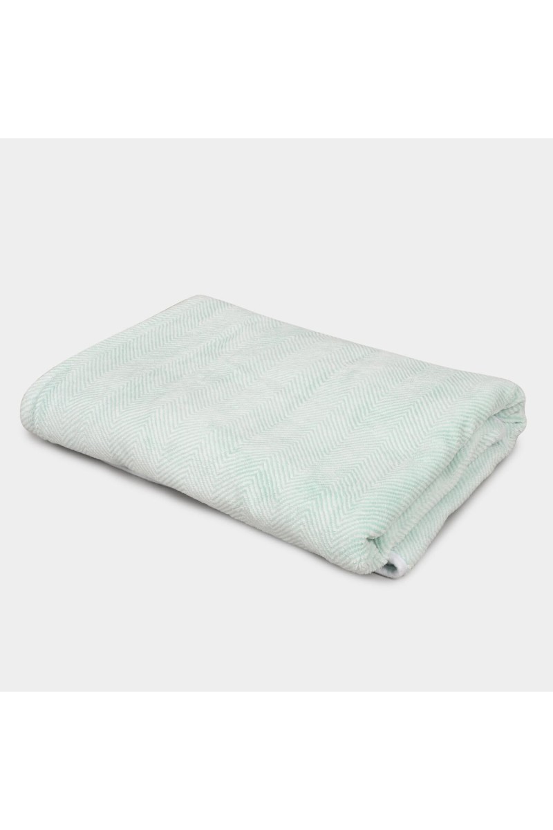 300 GSM Green Microfiber Bath Towel - (M3213)