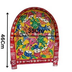 Handicrafts Bamboo Kulo Tray – Yellow Color Handmade & Hand-Painted Bamboo Soop/Basket for Puja, Home Decor, Storage & Gifting বাঁশের কুলো (13 x 18 inch) Handicrafts Bamboo Kulo Tray – Yellow Color Handmade & Hand-Painted Bamboo Soop/Basket for Puja, Home Decor, Storage & Gifting বাঁশের কুলো (13 x 18 inch)