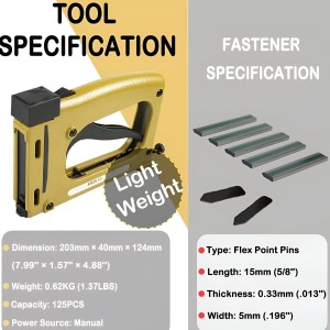 HiTechMart HM515 Point Driver – Manual Framing Tool with 5 PCS Flexible Points, 15mm (5/8'') – Flex Point Tacker for Picture Framing, DIY, and Household Use – Secure Flexible & Rigid Frames HiTechMart HM515 Point Driver – Manual Framing Tool with 5 PCS Flexible Points, 15mm (5/8'') – Flex Point Tacker for Picture Framing, DIY, and Household Use – Secure Flexible & Rigid Frames