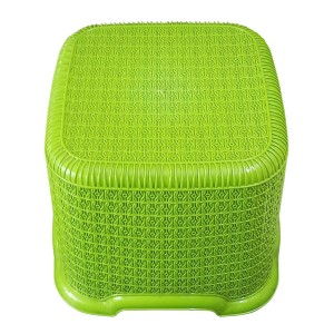 HiTechMart Durable Plastic Multipurpose Stool – Lightweight & Sturdy | Square Design with Anti-Slip Texture | Ideal for Home, Kitchen & Bathroom Use