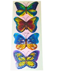 Decorative 8D Butterfly Wall Stickers – 24 PCS Realistic 3D Butterfly Decals for Bedroom, Living Room, Nursery, Home Decor – Removable, Waterproof, Easy to Apply (Multicolor) (1)