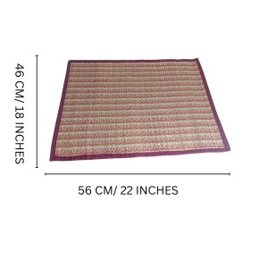 Traditional Chatai Asan | Foldable Floor Sitting Mat for Puja, Yoga, Meditation & Home Use | Eco-Friendly Straw Mat | Lightweight & Portable Traditional Chatai Asan | Foldable Floor Sitting Mat for Puja, Yoga, Meditation & Home Use | Eco-Friendly Straw Mat | Lightweight & Portable