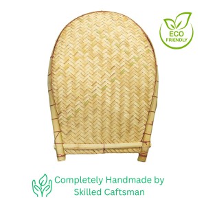 HiTechMart Bengal Handicrafts Bamboo Kulo Tray – Handmade & Hand-Painted Bamboo Soop/Basket for Puja, Home Decor, Storage & Gifting | Eco-Friendly Traditional Bengali Tray বাঁশের কুলো (13 x 17 inch) HiTechMart Bengal Handicrafts Bamboo Kulo Tray – Handmade & Hand-Painted Bamboo Soop/Basket for Puja, Home Decor, Storage & Gifting | Eco-Friendly Traditional Bengali Tray বাঁশের কুলো (13 x 17 inch)