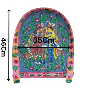 Handicrafts Bamboo Kulo Tray – Blue Color Handmade & Hand-Painted Bamboo Soop/Basket for Puja, Home Decor, Storage & Gifting বাঁশের কুলো (13 x 18 inch) Handicrafts Bamboo Kulo Tray – Blue Color Handmade & Hand-Painted Bamboo Soop/Basket for Puja, Home Decor, Storage & Gifting বাঁশের কুলো (13 x 18 inch)
