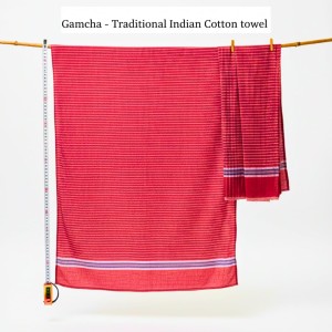 Cotton Gamcha Traditional for Everyone – Traditional Red Striped Towel | Soft, Absorbent & Quick Dry Bath Towel Checkered Design Cotton Gamcha Traditional for Everyone – Traditional Red Striped Towel | Soft, Absorbent & Quick Dry Bath Towel Checkered Design