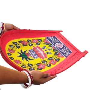 HiTechMart Bengal Handicrafts Bamboo Kulo Tray – Handmade & Hand-Painted Bamboo Soop/Basket for Puja, Home Decor, Storage & Gifting | Eco-Friendly Traditional Bengali Tray বাঁশের কুলো (13 x 17 inch) HiTechMart Bengal Handicrafts Bamboo Kulo Tray – Handmade & Hand-Painted Bamboo Soop/Basket for Puja, Home Decor, Storage & Gifting | Eco-Friendly Traditional Bengali Tray বাঁশের কুলো (13 x 17 inch)