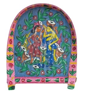 Handicrafts Bamboo Kulo Tray – Blue Color Handmade & Hand-Painted Bamboo Soop/Basket for Puja, Home Decor, Storage & Gifting বাঁশের কুলো (13 x 18 inch) Handicrafts Bamboo Kulo Tray – Blue Color Handmade & Hand-Painted Bamboo Soop/Basket for Puja, Home Decor, Storage & Gifting বাঁশের কুলো (13 x 18 inch)