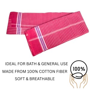 Cotton Gamcha Traditional for Everyone – Traditional Red Striped Towel | Soft, Absorbent & Quick Dry Bath Towel Checkered Design Cotton Gamcha Traditional for Everyone – Traditional Red Striped Towel | Soft, Absorbent & Quick Dry Bath Towel Checkered Design