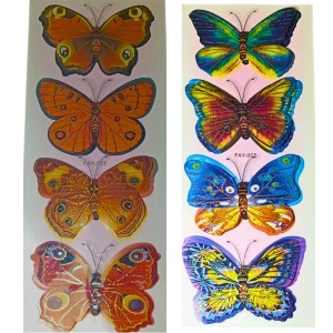 Decorative 8D Butterfly Wall Stickers –4 PCS Realistic 3D Butterfly Decals for Bedroom, Living Room, Nursery, Home Decor – Removable, Waterproof, Easy to Apply (Multicolor) (2)