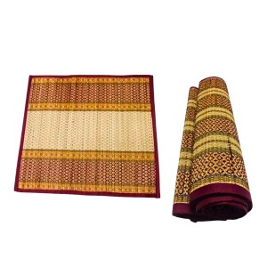 Ashan Traditional Handwoven Straw Mats – Foldable Floor Carpets for Home, Outdoor, Yoga, Picnic – Durable & Lightweight (Combo of 2, Multicolor) Ashan Traditional Handwoven Straw Mats – Foldable Floor Carpets for Home, Outdoor, Yoga, Picnic – Durable & Lightweight (Combo of 2, Multicolor)