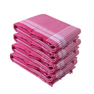 Traditional Red Cotton Gamcha | Absorbent, Lightweight Towel for Bath, Face, Travel & Multipurpose Use (4) Traditional Red Cotton Gamcha | Absorbent, Lightweight Towel for Bath, Face, Travel & Multipurpose Use (4)