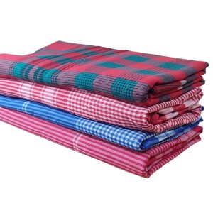 HiTechMart 100% Pure Cotton Gamcha Bath Towels, Traditional Bengal Gamosa, Lightweight, Quick-Dry & Skin-Friendly, Soft Absorbent for Men, Women & Baby, Ideal for Daily Usage (34 x 68 inch, Set of 4)