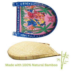 Handicrafts Bamboo Kulo Tray – Pink Color Handmade & Hand-Painted Bamboo Soop/Basket for Puja, Home Decor, Storage & Gifting বাঁশের কুলো (13 x 18 inch) Handicrafts Bamboo Kulo Tray – Pink Color Handmade & Hand-Painted Bamboo Soop/Basket for Puja, Home Decor, Storage & Gifting বাঁশের কুলো (13 x 18 inch)