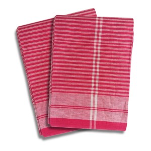 Hitech Sales Men's and Women's Soft Cotton Bengali Traditional Checkered Gamcha for Pooja and Religious Purpose, Bath (Red and White, Set of 2, 76 x 35 inch) Hitech Sales Men's and Women's Soft Cotton Bengali Traditional Checkered Gamcha for Pooja and Religious Purpose, Bath (Red and White, Set of 2, 76 x 35 inch)
