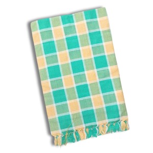 Hitech Sales Handloom Towels 100% Pure Cotton, Heavy Quality Bath, Face & Hand Towels (Pack of 4) - Multi-Color, Size 30 x 60 cm