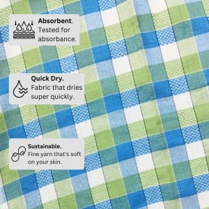 Hitech Sales Handloom Towels 100% Pure Cotton, Heavy Quality Bath, Face & Hand Towels (Pack of 4) - Multi-Color, Size 30 x 60 cm
