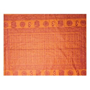 HiTechMart Namabali with Hare Krishna Print – Saffron Color Cotton Angavastram - Ram Naam Hindu Religious Cloth for Puja, Meditation & Spiritual Rituals - 58 x 34 inch HiTechMart Namabali with Hare Krishna Print – Saffron Color Cotton Angavastram - Ram Naam Hindu Religious Cloth for Puja, Meditation & Spiritual Rituals - 58 x 34 inch