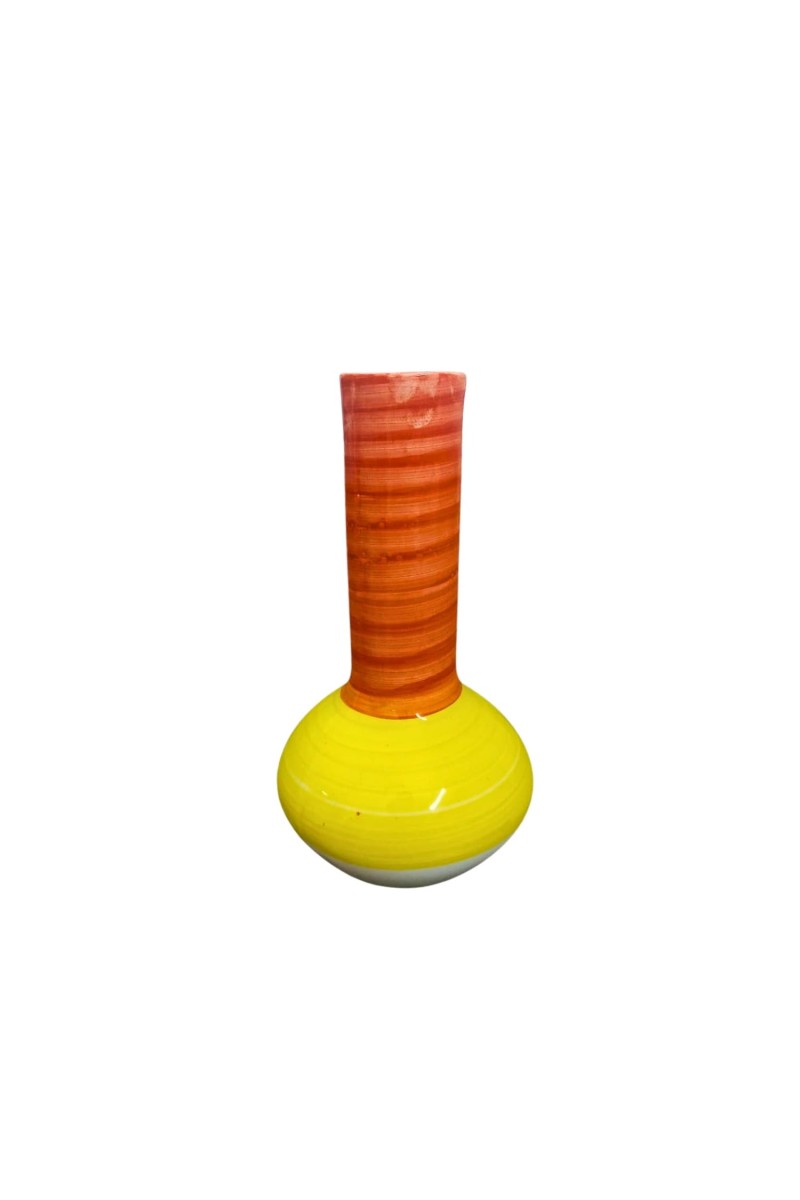 Ceramic Decorative Flower Vase for Living Room, Bedroom & Dining Table | Modern Glossy Finish Vase for Home Decor & Gifting (Multicolor)