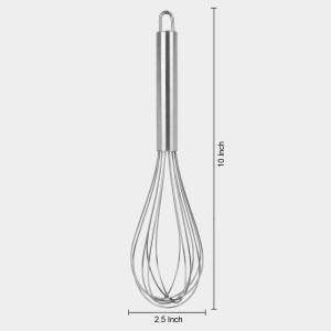 Stainless Steel Egg Beater, 2.5 X 10 in (Pack of 1) Stainless Steel Egg Beater, 2.5 X 10 in (Pack of 1)