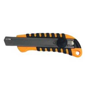 Hitech Sales Auto-Lock Steel Snap Off Cutter Knife Bi-Material Soft Handle Blade Storage Tray Tools for Professionals Hitech Sales Auto-Lock Steel Snap Off Cutter Knife Bi-Material Soft Handle Blade Storage Tray Tools for Professionals