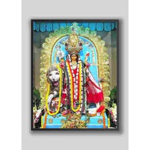 HI Tech Sales MA JAGADHATRI Photo Frame wood laminated Photo Frame Idol for Pooja, wall hanging/gift/temple/puja room/home decor HI Tech Sales MA JAGADHATRI Photo Frame wood laminated Photo Frame Idol for Pooja, wall hanging/gift/temple/puja room/home decor