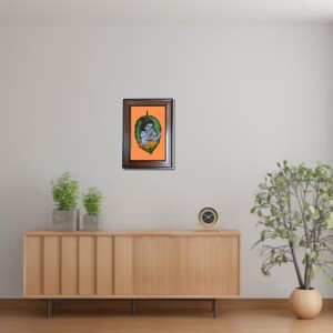 Hi Tech Sales Baal Gopal Polystyrene Photo Frame for Wall Decor Home, Office, and Temple (Wallmount, Printed Photo, Pack of 1)
