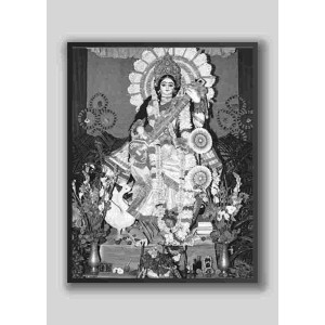 HI Tech Sales Saraswati Maa wood laminater Photo for wall hanging/gift/temple/puja room/home decor HI Tech Sales Saraswati Maa wood laminater Photo for wall hanging/gift/temple/puja room/home decor
