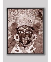 Divine BHABATARINI Photo with Elegant Wood Lamination – Blessings for Your Home (10 x 12, Sepia) Divine BHABATARINI Photo with Elegant Wood Lamination – Blessings for Your Home (10 x 12, Sepia)