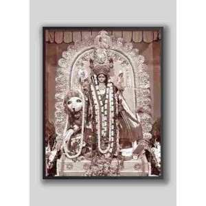 HI Tech Sales MA JAGADHATRI Photo Frame wood laminated Photo Frame Idol for Pooja, wall hanging/gift/temple/puja room/home decor HI Tech Sales MA JAGADHATRI Photo Frame wood laminated Photo Frame Idol for Pooja, wall hanging/gift/temple/puja room/home decor