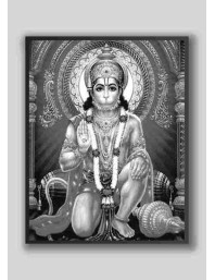 Sri Hanuman Wood-Laminated Photo: Strength and Devotion for Your Home